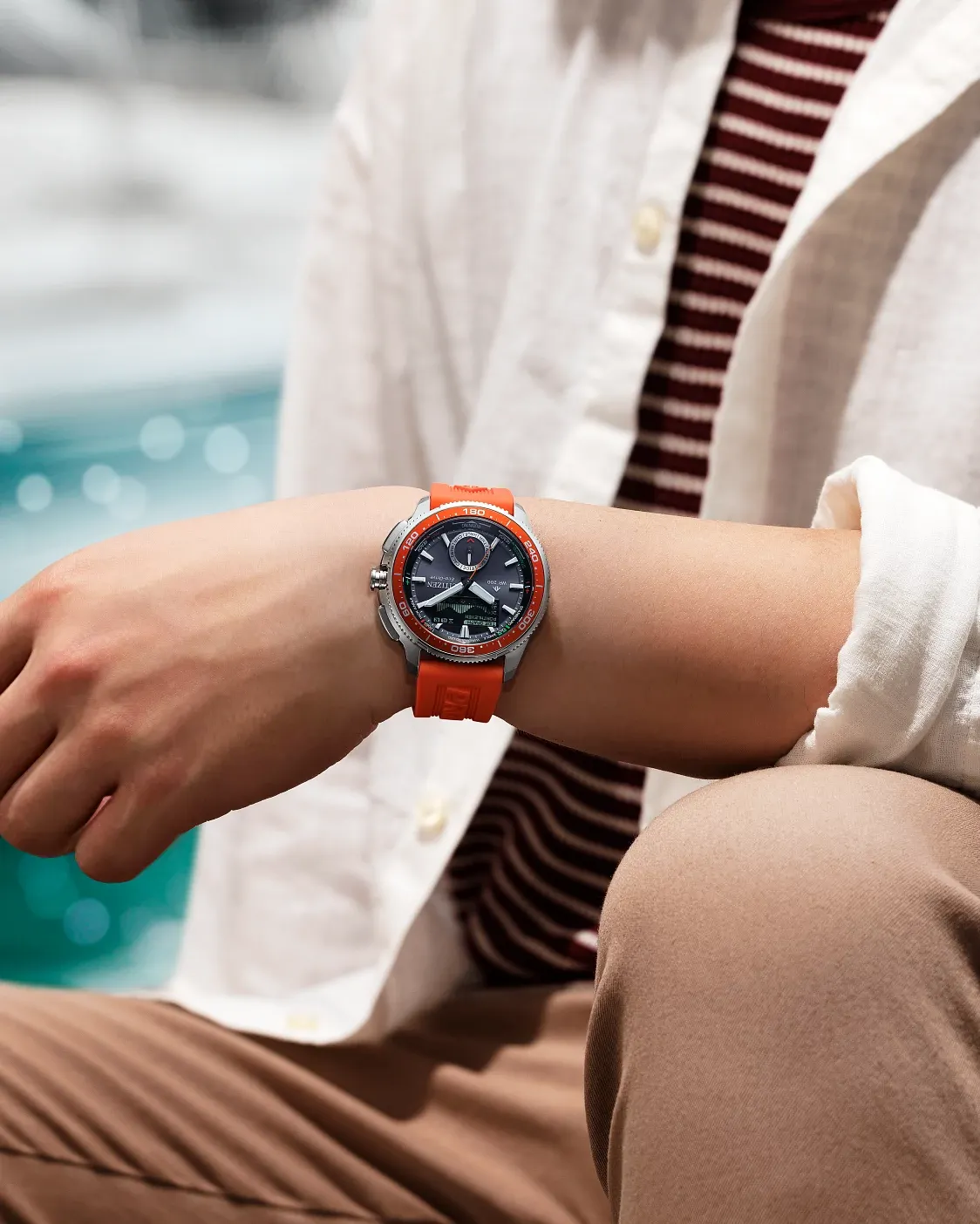 Promaster WaveTracker Black Dial BENEBiOL™ PU Strap JV3000-13E